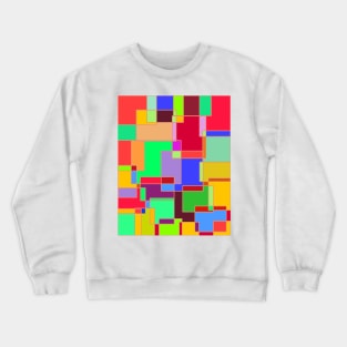 Rectangular Square pattern prints Crewneck Sweatshirt